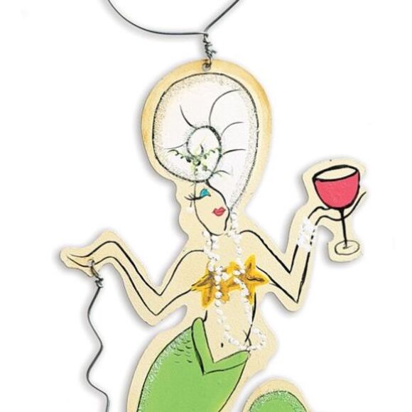 Make a Splash Drink Like a Fish Mermaids Wine Bottle Charms Set of 3 - Picture 5 of 8